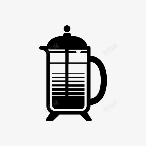 法式印刷机咖啡咖啡豆图标svg_新图网 https://ixintu.com 咖啡 咖啡时间 咖啡机 咖啡豆 法式印刷机