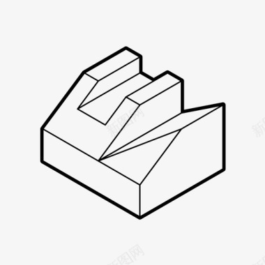 画法几何模型建筑形式图标图标