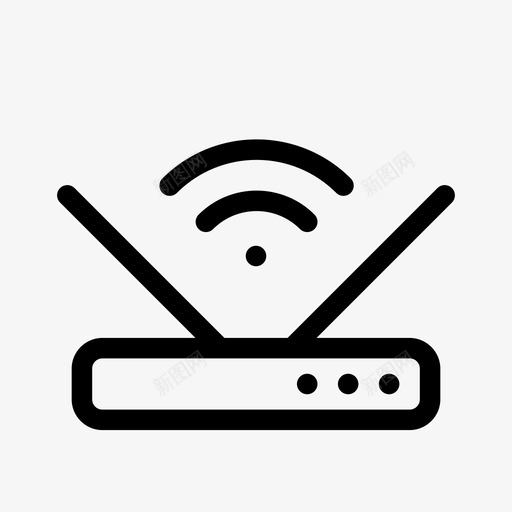 路由器互联网网络图标svg_新图网 https://ixintu.com wifi wifi路由器 互联网 电子产品 网络 路由器