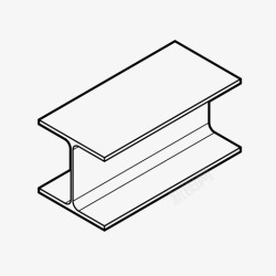 钢梁钢梁建筑金属型材图标高清图片