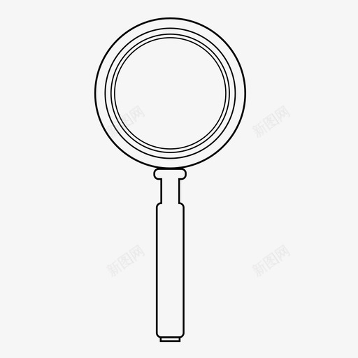 放大镜侦探找到图标svg_新图网 https://ixintu.com 侦探 夏洛克 找到 搜索 放大镜
