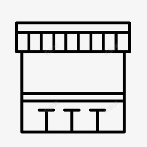 商店牛奶棒零售图标svg_新图网 https://ixintu.com 商店 摊位 牛奶棒 零售