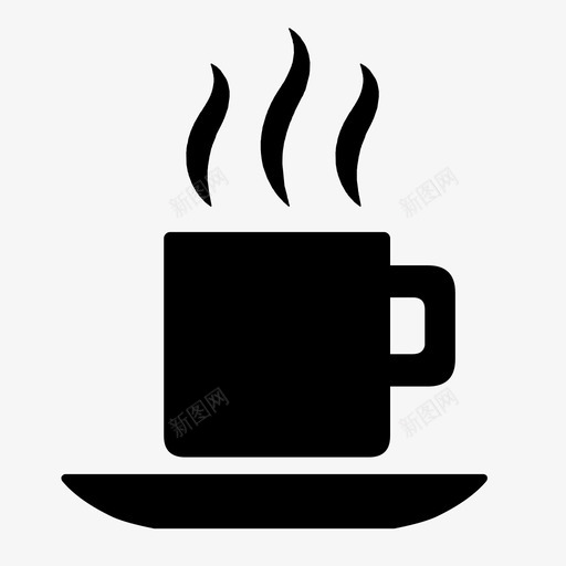 卡普西诺咖啡饮料图标svg_新图网 https://ixintu.com 卡普西诺 咖啡 热饮图标集 饮料 马克杯