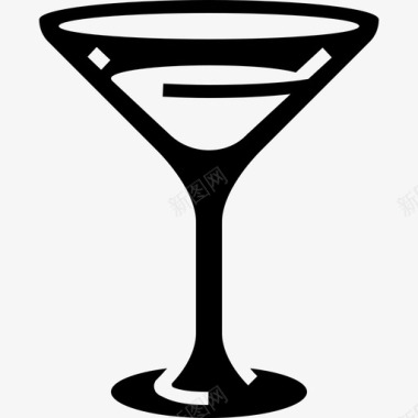 苦艾酒饮料玻璃杯图标图标