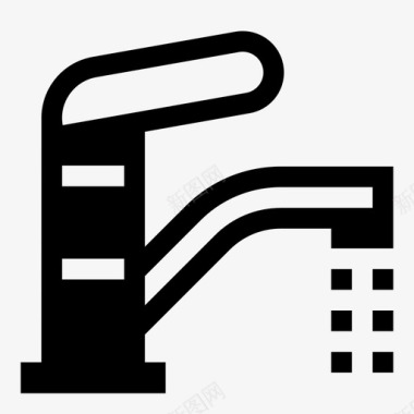 水龙头洗手浴室图标图标