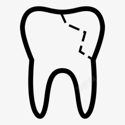 断牙牙胶断牙牙医图标高清图片