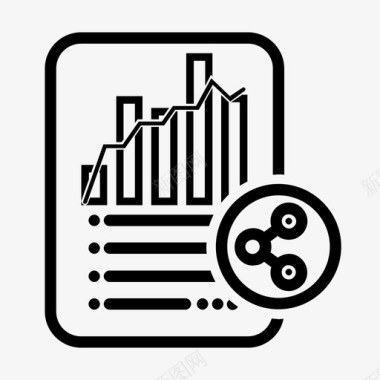 统计报表共享代数分配图标图标