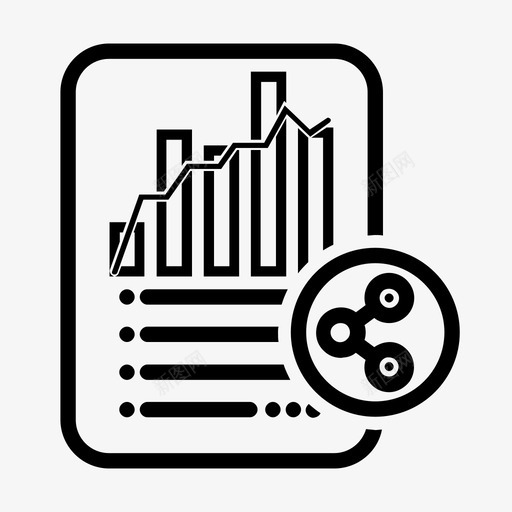 统计报表共享代数分配图标svg_新图网 https://ixintu.com 代数 分配 文件 文档 统计报表共享