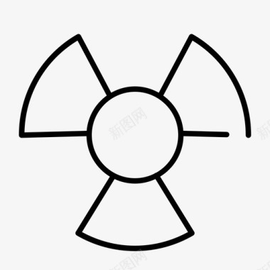 核危害危险放射性图标图标
