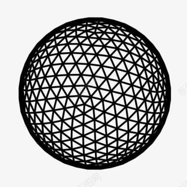 测地线球建筑球图标图标