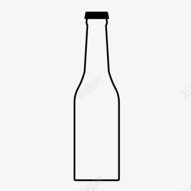 啤酒瓶酒精饮用图标图标