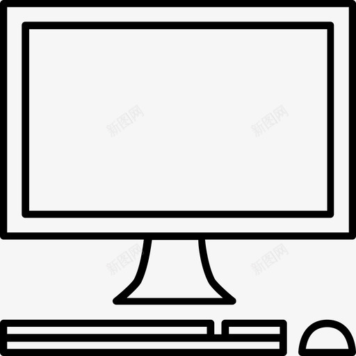 麦金塔电脑显示器图标svg_新图网 https://ixintu.com 个人电脑 学习 教育 显示器 电脑 麦金塔