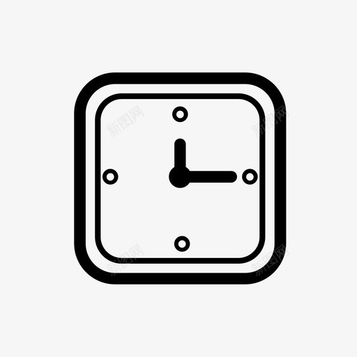 时钟项目办公室图标svg_新图网 https://ixintu.com 办公室 工作项目 挂钟 时钟 时间 项目
