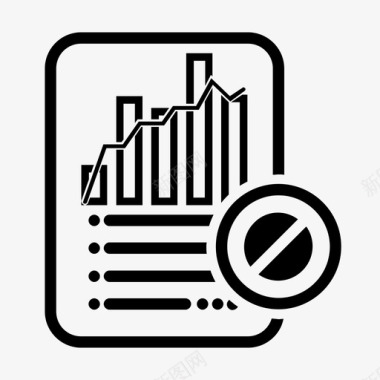 统计报表停止代数文档图标图标