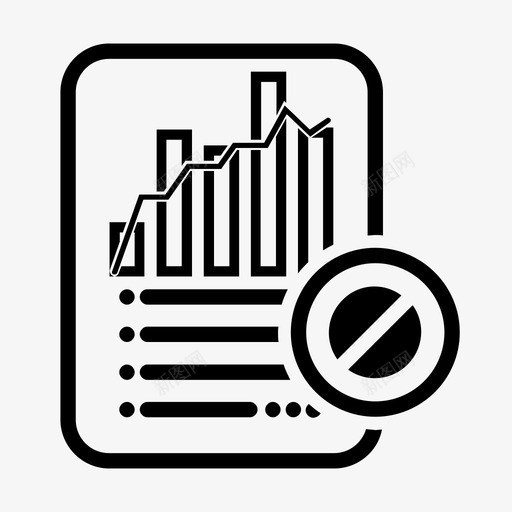 统计报表停止代数文档图标svg_新图网 https://ixintu.com 代数 文件 文档 结束 统计报表停止