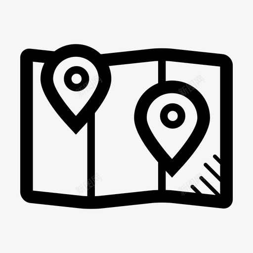 地图分支机构位置图标svg_新图网 https://ixintu.com 业务虚线 位置 分支机构 合作伙伴 地图 地点 计划
