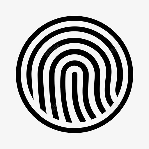 指纹身份证扫描图标svg_新图网 https://ixintu.com 扫描 指纹 指纹识别 身份证