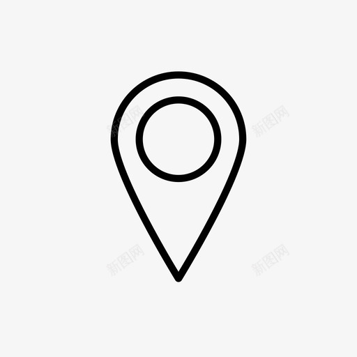 别针位置地图图标svg_新图网 https://ixintu.com 位置 别针 地图 地图位置