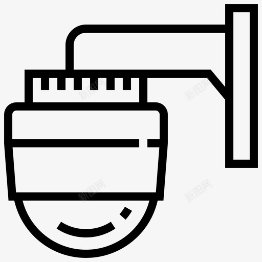 安全摄像头城市元素图标svg_新图网 https://ixintu.com 元素 城市 城市元素 基础设施 安全摄像头 监控