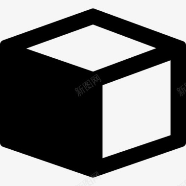 立方体形状管理用户界面图标图标