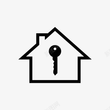 房主钥匙房地产图标图标