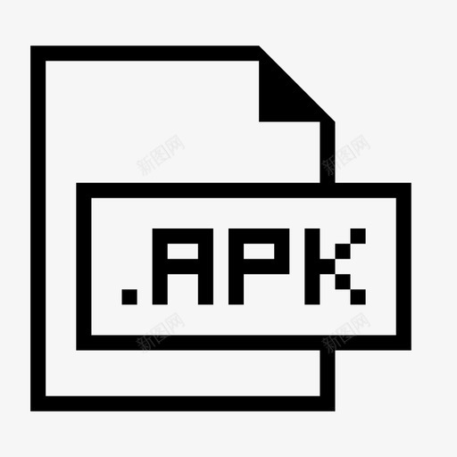 apk文件扩展名格式图标svg_新图网 https://ixintu.com apk文件 扩展名 文件格式和扩展名 格式