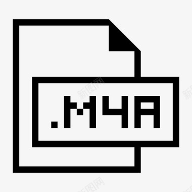m4a文件扩展名格式图标图标