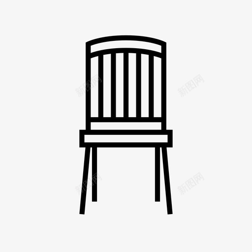 椅子餐厅餐椅图标svg_新图网 https://ixintu.com 家具 座位 椅子 餐厅 餐椅