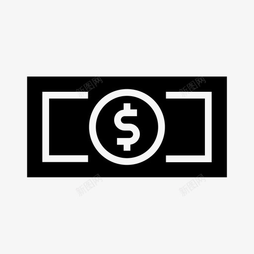 美元钞票银币货币图标svg_新图网 https://ixintu.com 付款和取款 多拉 美元钞票 货币 银币