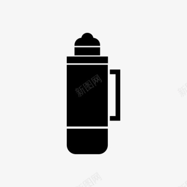 保温瓶烧瓶加热图标图标