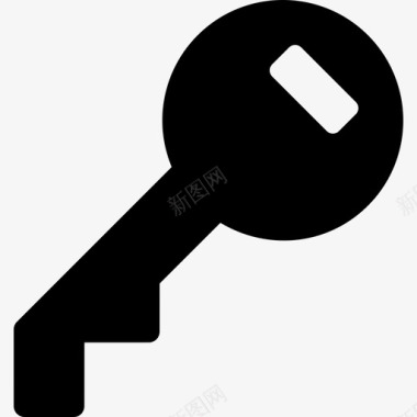 访问密钥填充圆形工具安全管理用户界面图标图标