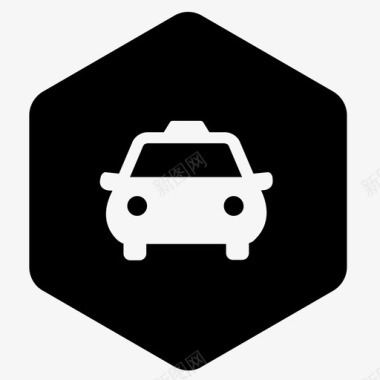 出租车汽车城市图标图标