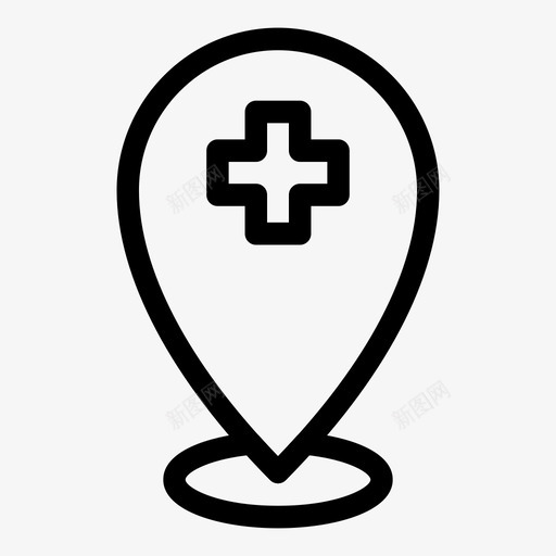 医疗区地点医疗图标svg_新图网 https://ixintu.com 医疗区 医疗图标 地点