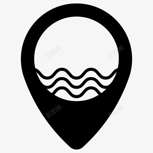 大海海滩夏天图标svg_新图网 https://ixintu.com 冲浪 地点 夏天 大海 度假 海滩