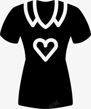 衬衫衣服时尚图标图标