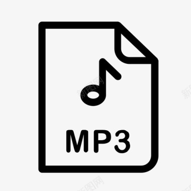 mp3文件音频文件格式图标图标