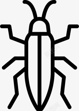 臭虫昆虫自然图标图标