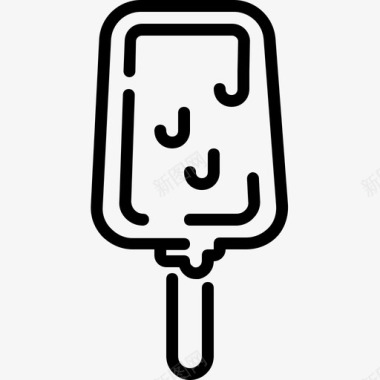 冰棒甜点爱斯基摩人图标图标