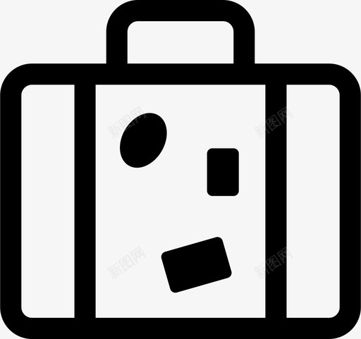 旅行箱随身物品公文包图标svg_新图网 https://ixintu.com 公文包 旅行箱 生活方式 行李 贴纸 随身携带 随身物品
