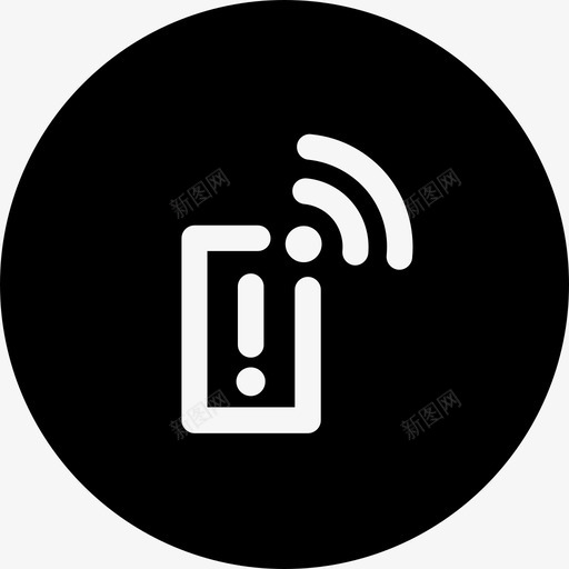 移动热点连接电话图标svg_新图网 https://ixintu.com simplatsround wifi 电话 移动热点 警告 连接