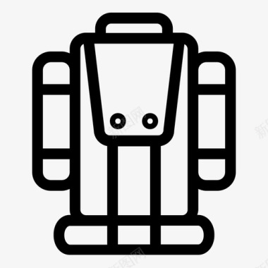 背包野营行李图标图标
