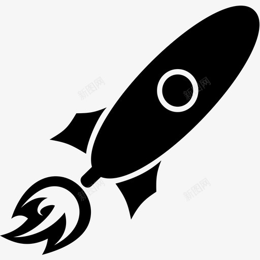 火箭航空导弹图标svg_新图网 https://ixintu.com 太空 导弹 火箭 空中 航空