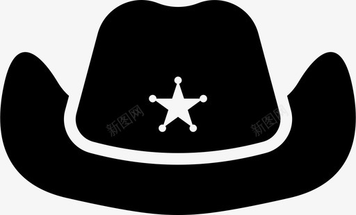 帽子牛仔帽警察帽图标svg_新图网 https://ixintu.com 帽子 牛仔帽 警察帽