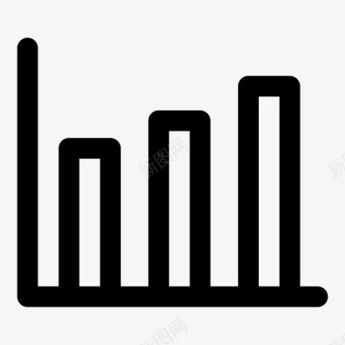 条形图面积图图表级别图标图标