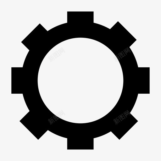 设置齿轮符号图标svg_新图网 https://ixintu.com 符号 设置 齿轮