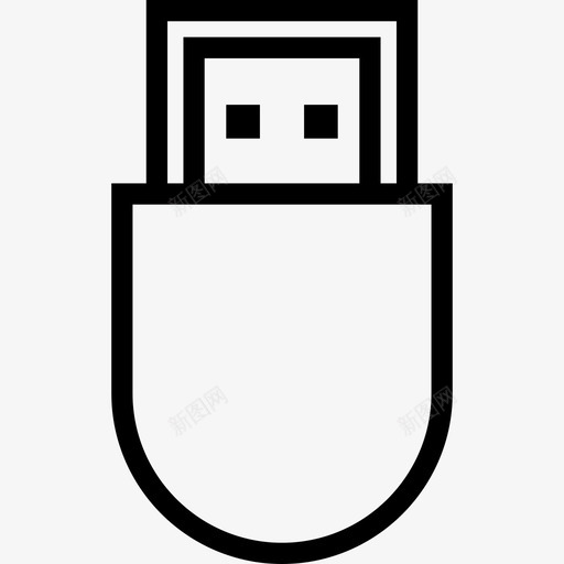 pendrive数据存储图标svg_新图网 https://ixintu.com pendrive usb 存储 数据 网络线路