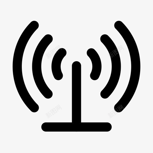 信号以太网收音机图标svg_新图网 https://ixintu.com wifi 以太网 信号 基本用户界面图标 收音机