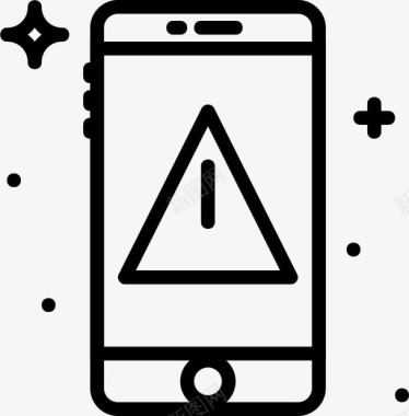 手机警告通讯功能图标图标