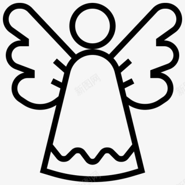 天使四月复活节图标图标