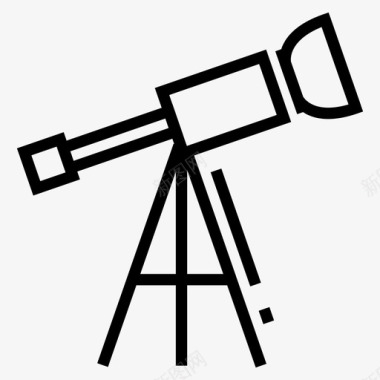 望远镜科学恒星图标图标